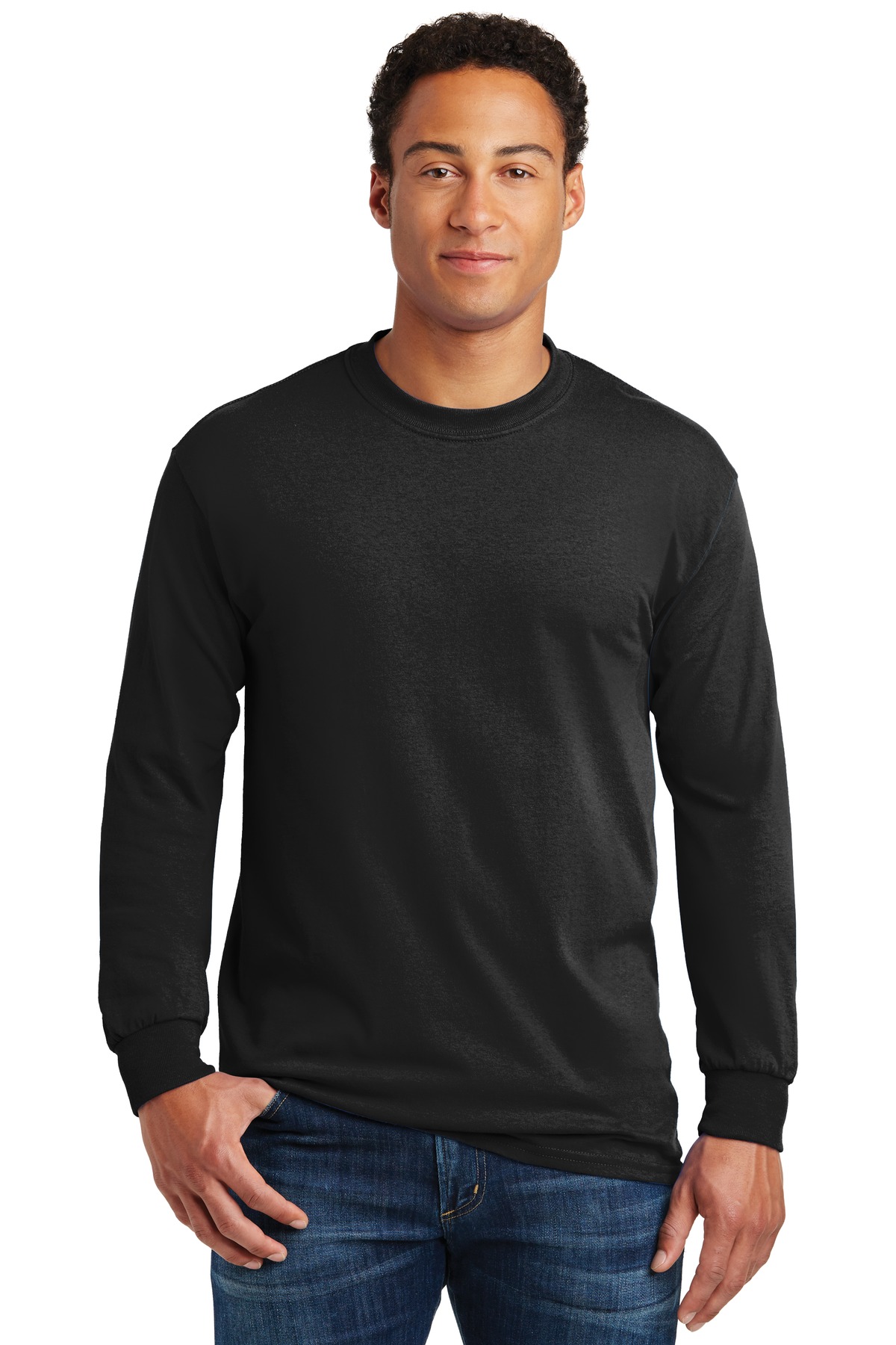 Gildan – Heavy Cotton 100% Cotton Long Sleeve T-Shirt.  5400