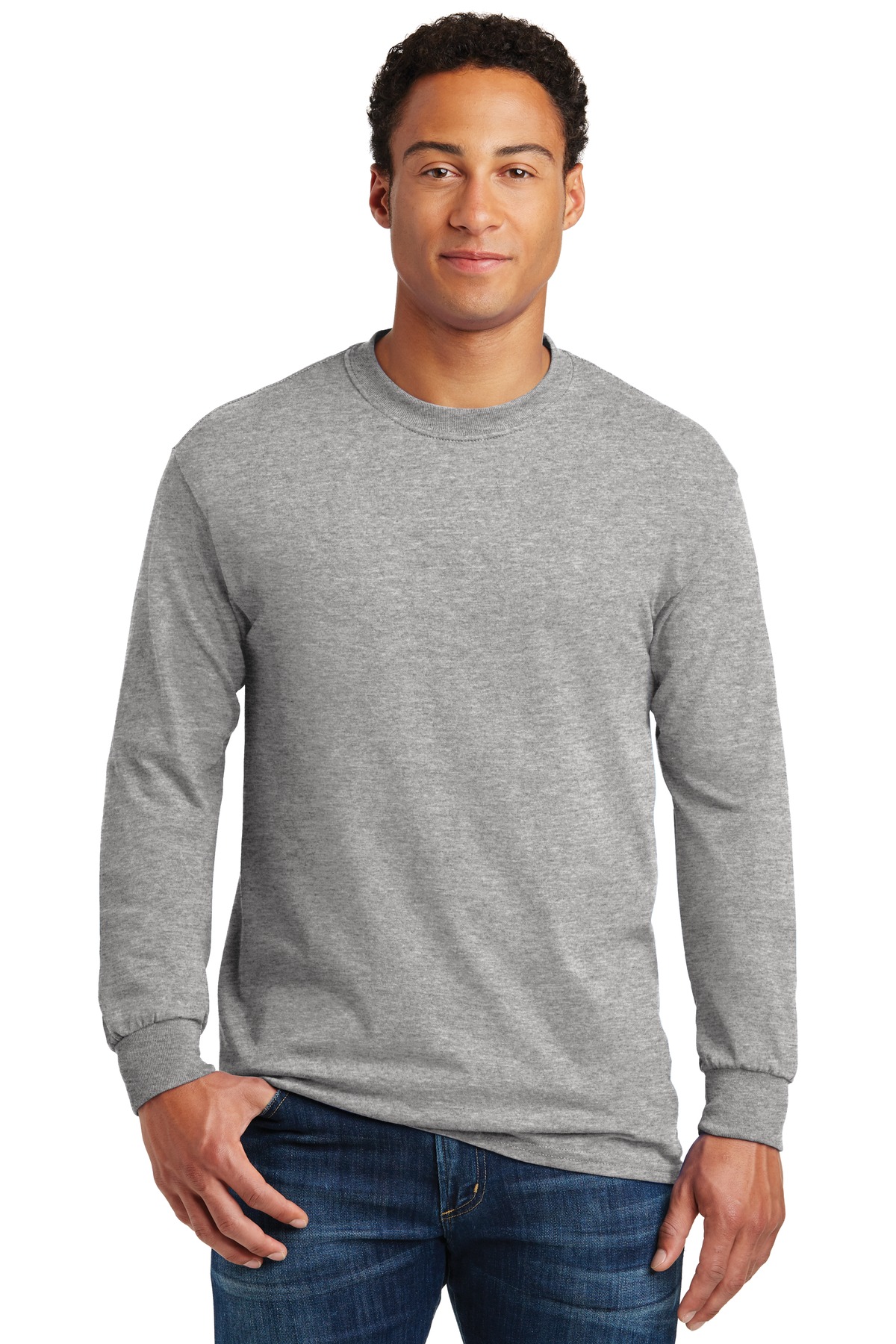 Gildan – Heavy Cotton 100% Cotton Long Sleeve T-Shirt.  5400