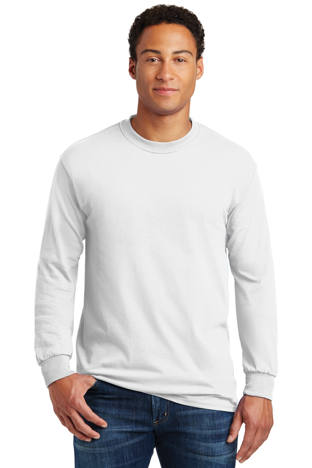 Gildan – Heavy Cotton 100% Cotton Long Sleeve T-Shirt.  5400