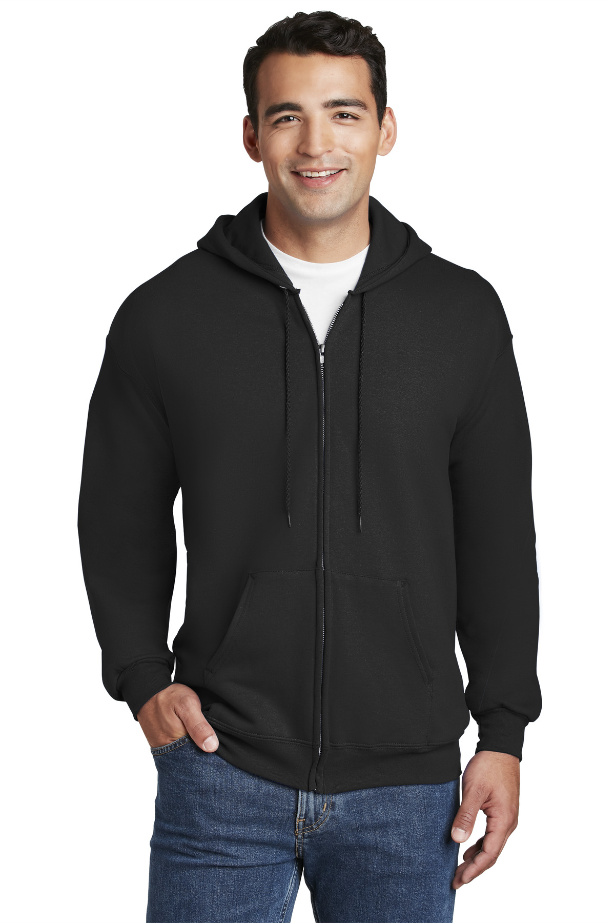 Hanes Ultimate Cotton – Full-Zip Hooded Sweatshirt. F283