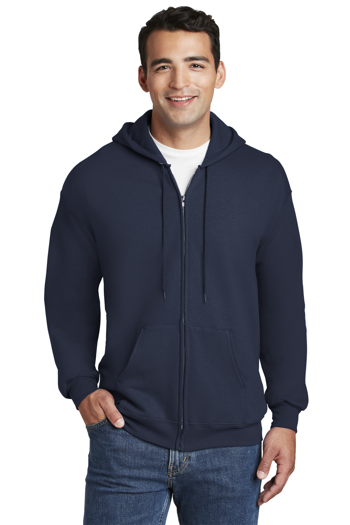 Hanes Ultimate Cotton – Full-Zip Hooded Sweatshirt. F283