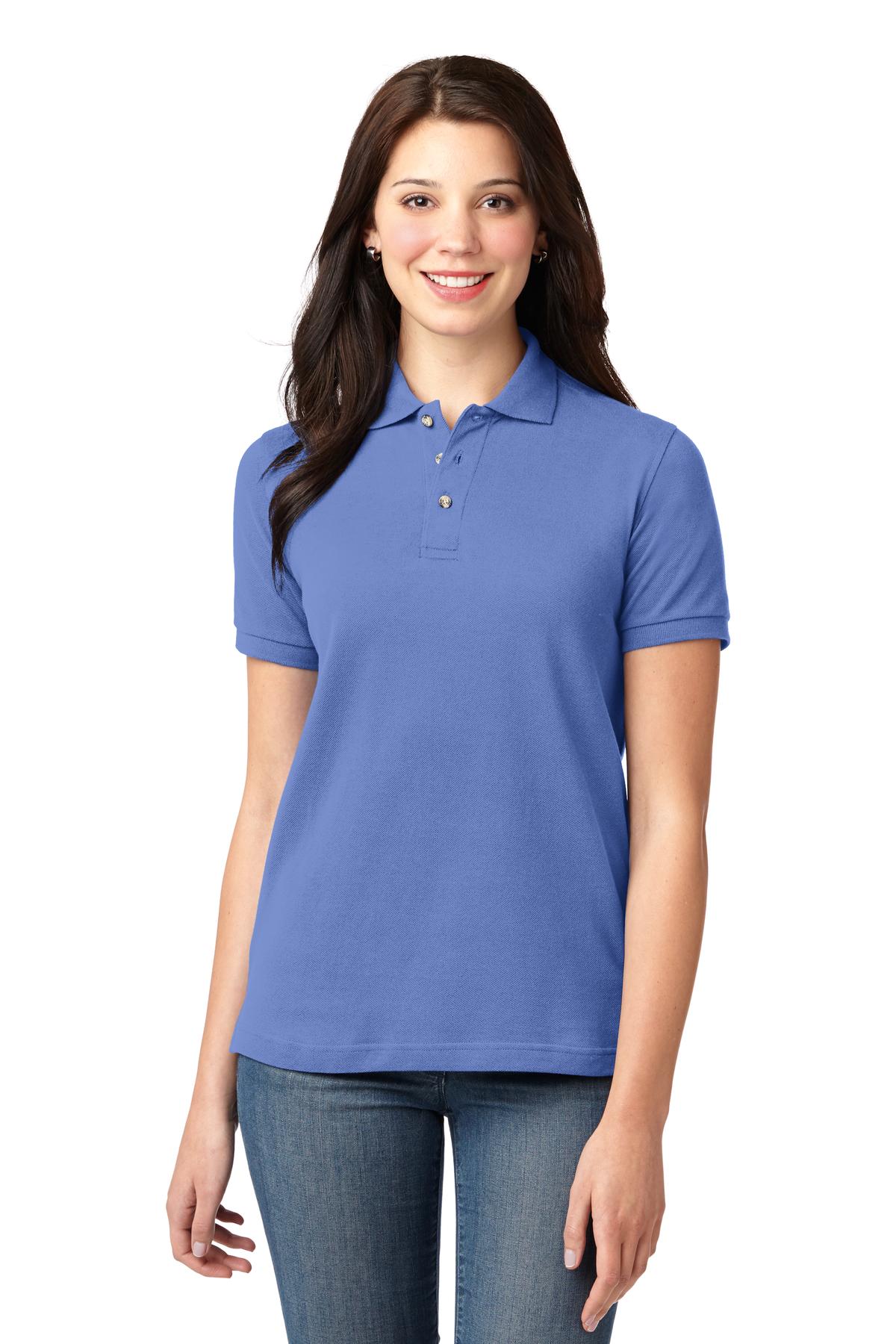 Port Authority Ladies Heavyweight Cotton Pique Polo. L420