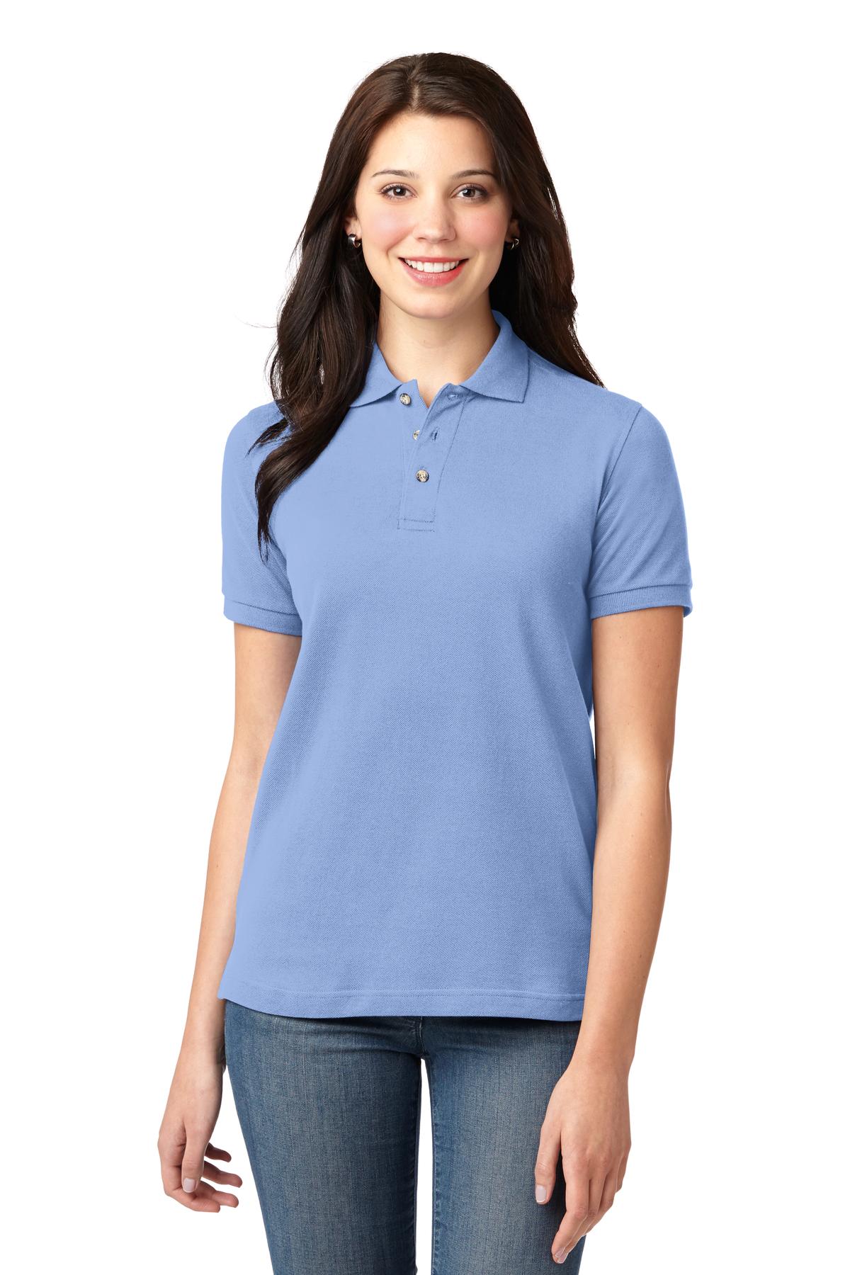 Port Authority Ladies Heavyweight Cotton Pique Polo. L420