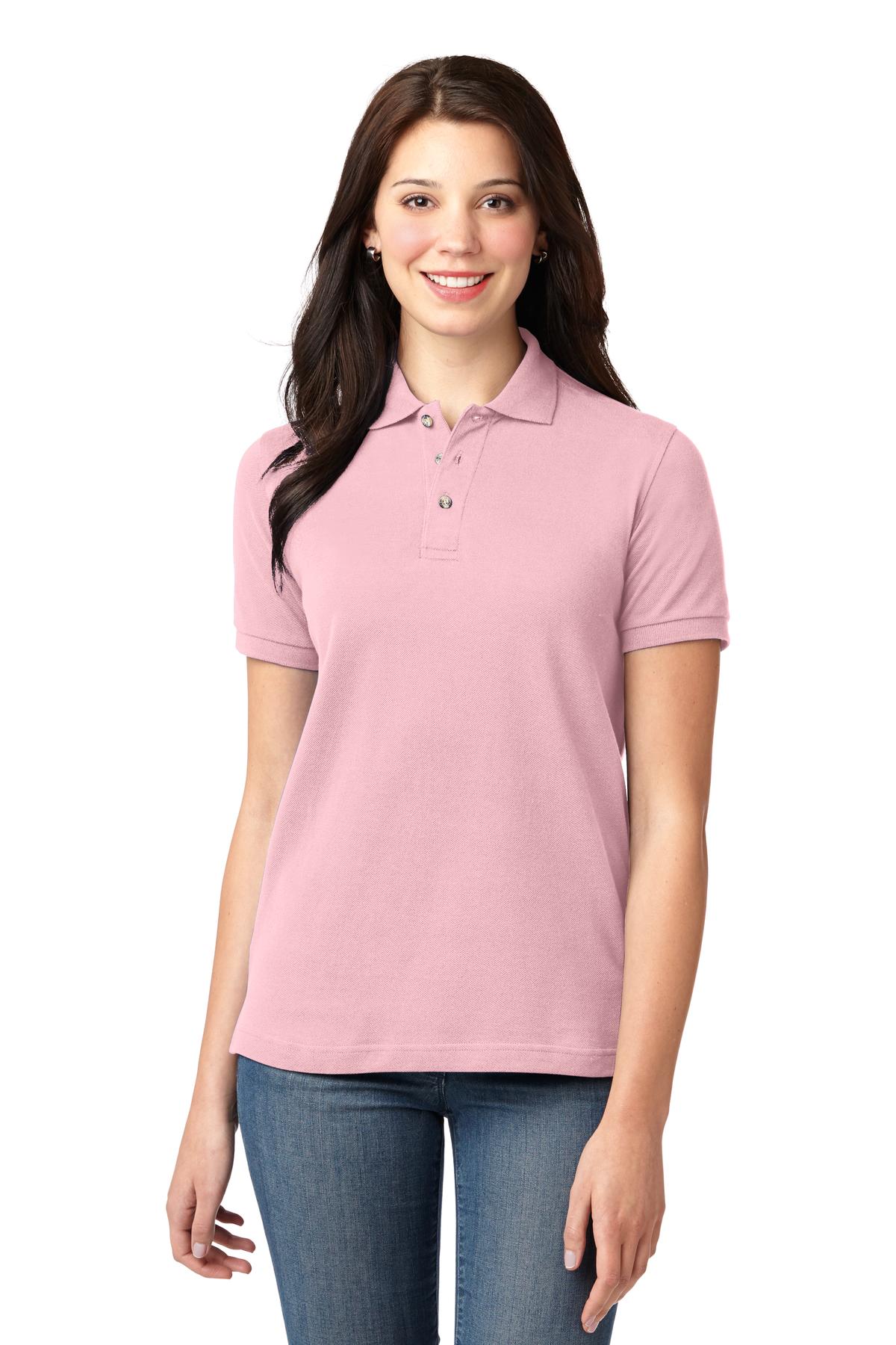 Port Authority Ladies Heavyweight Cotton Pique Polo. L420