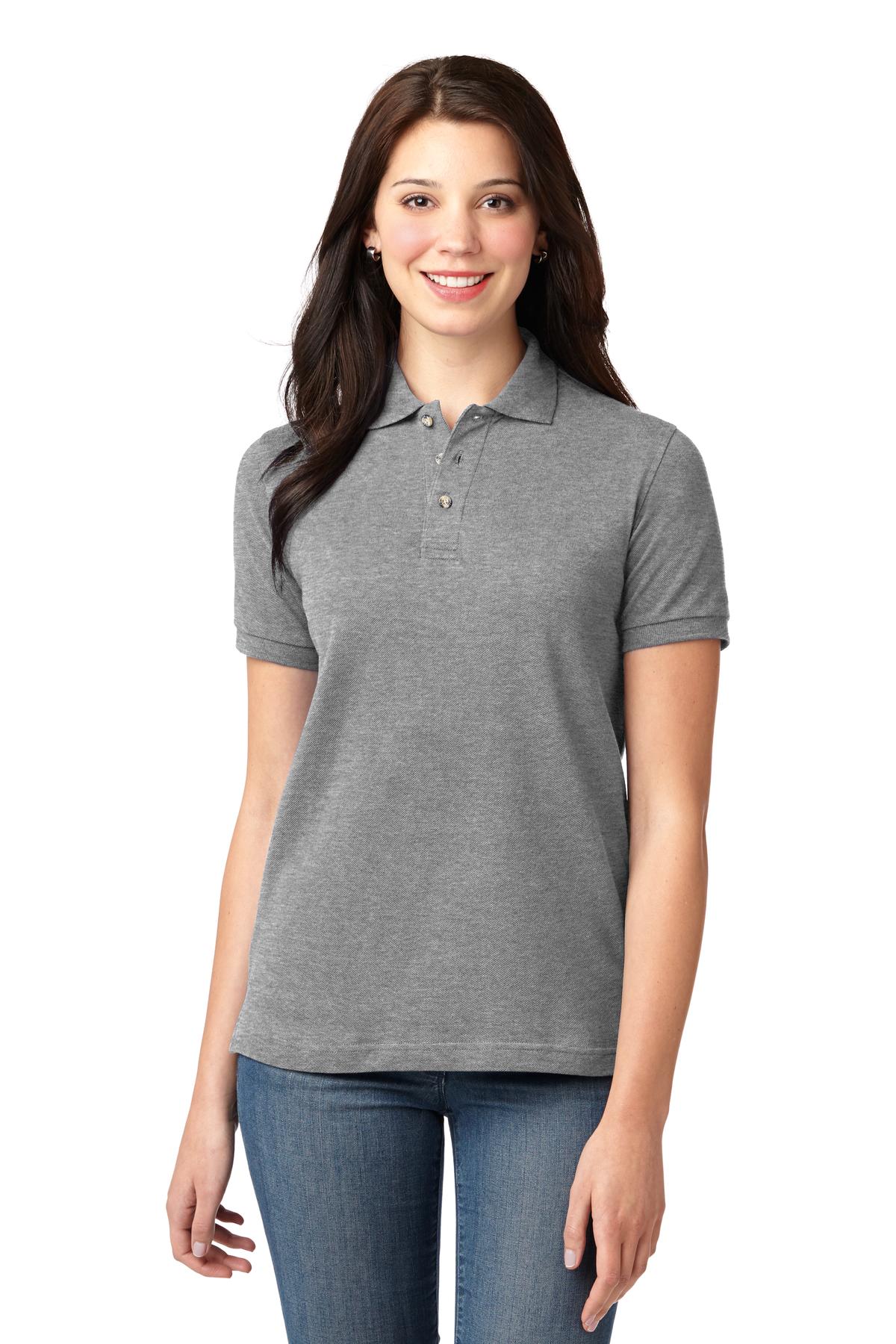 Port Authority Ladies Heavyweight Cotton Pique Polo. L420