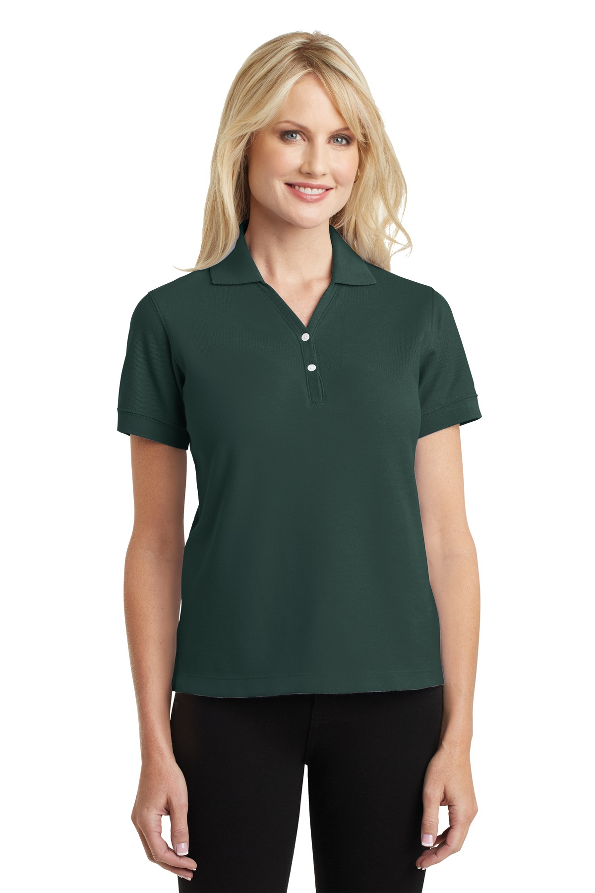 DISCONTINUED Port Authority Ladies 100% Pima Cotton Polo. L448