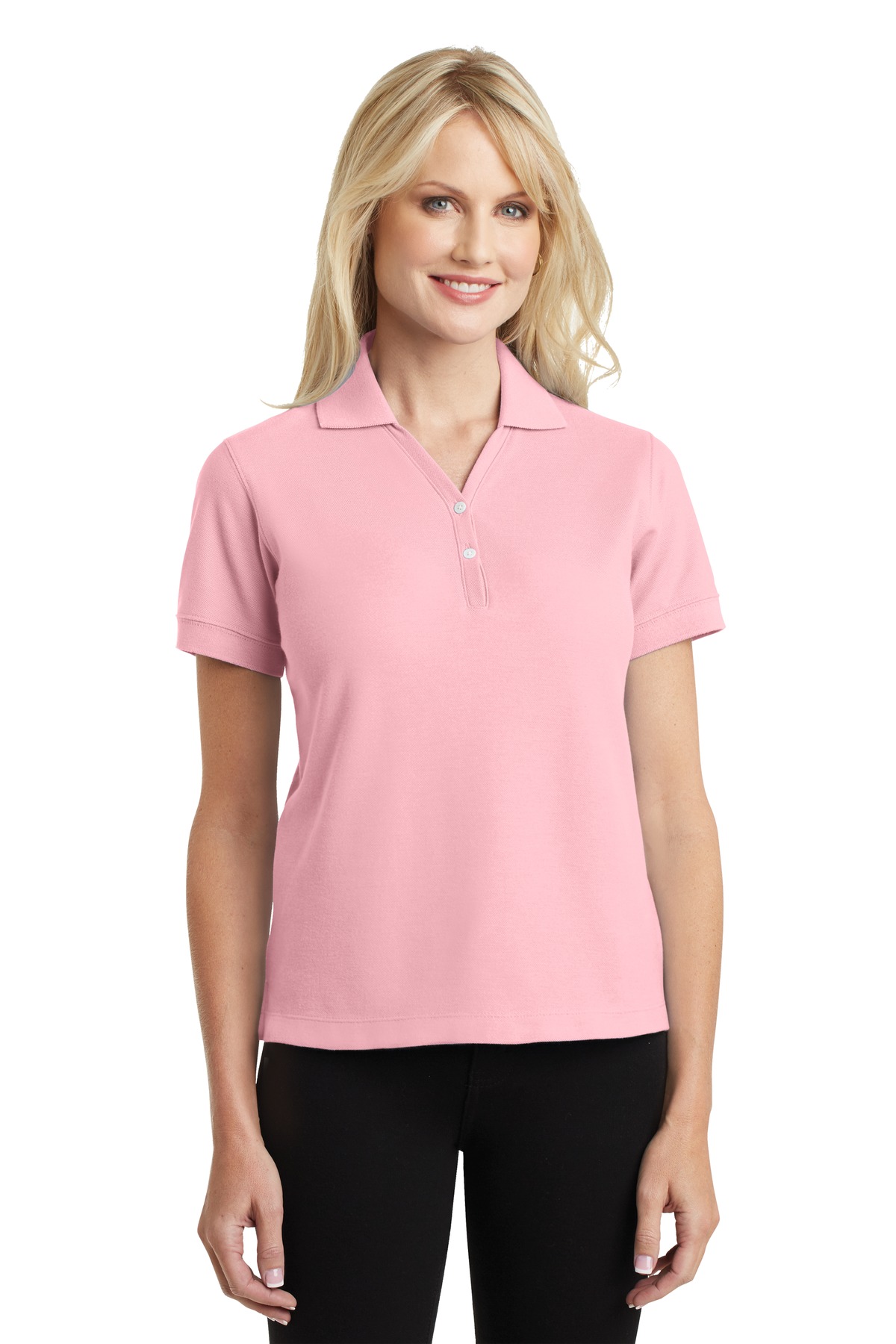 DISCONTINUED Port Authority Ladies 100% Pima Cotton Polo. L448