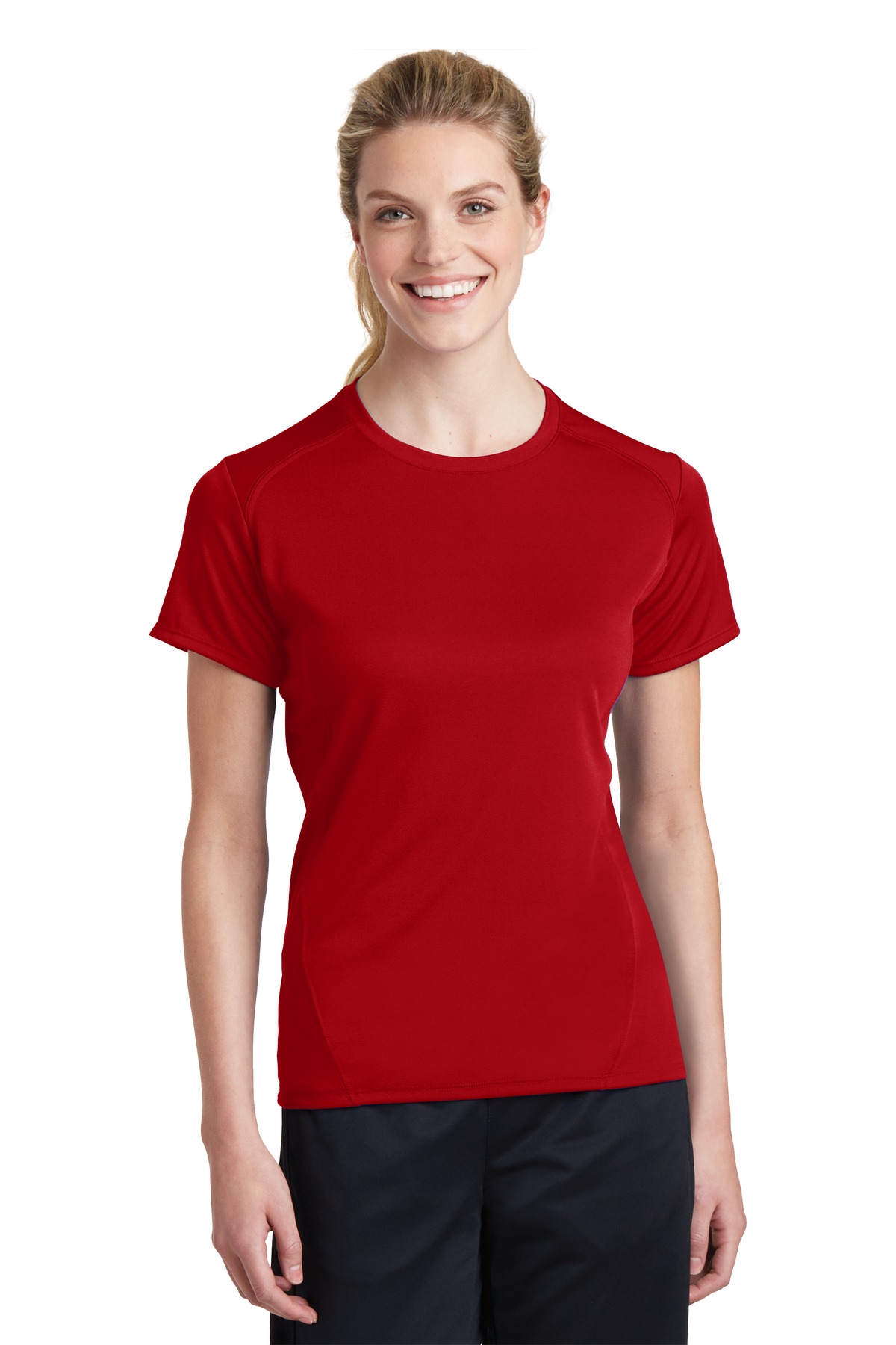 DISCONTINUED Sport-Tek Ladies Dry Zone Raglan Accent T-Shirt. L473