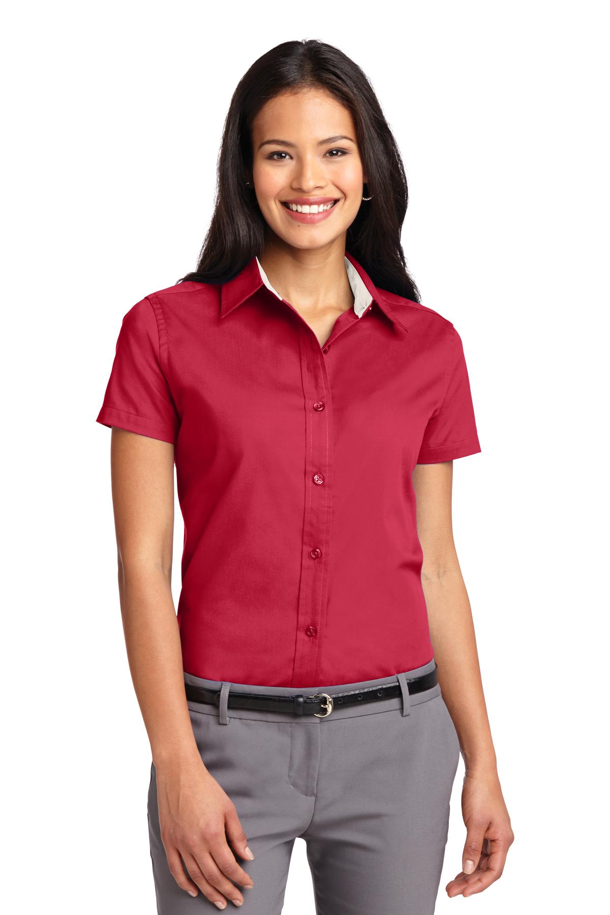 Port Authority Ladies Short Sleeve Easy Care Shirt. L508