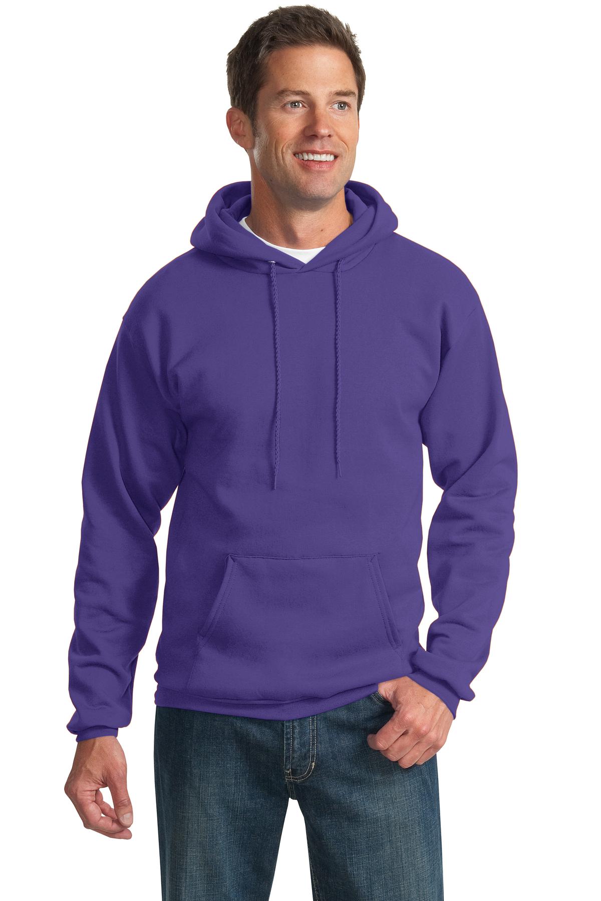 Port & Company –  Essential Fleece Pullover Hooded Sweatshirt.  PC90H