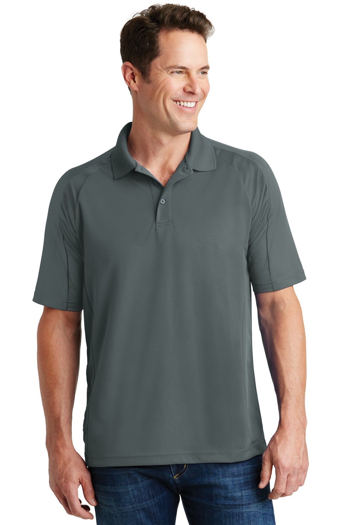 Sport-Tek Dri-Mesh Pro Polo. T474