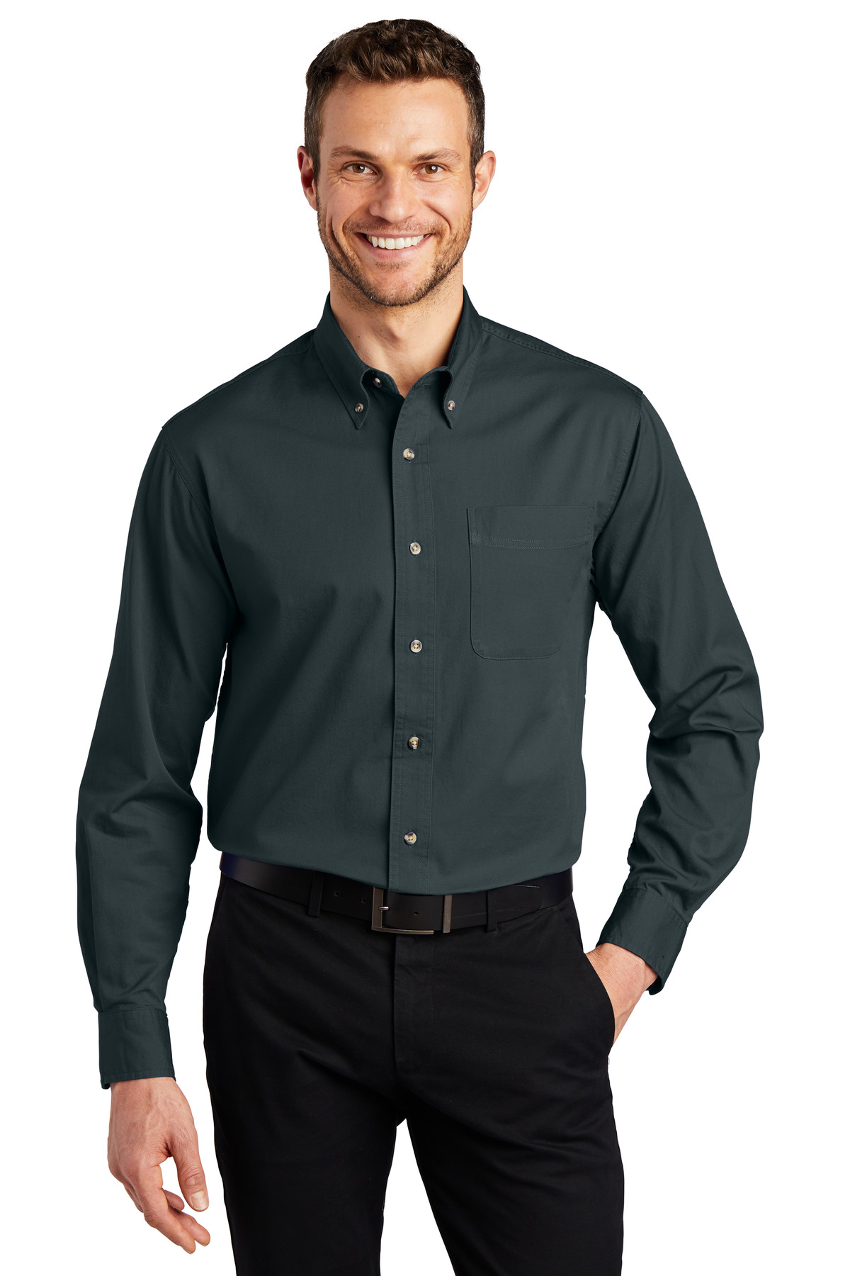 Port Authority Tall Long Sleeve Twill Shirt.  TLS600T