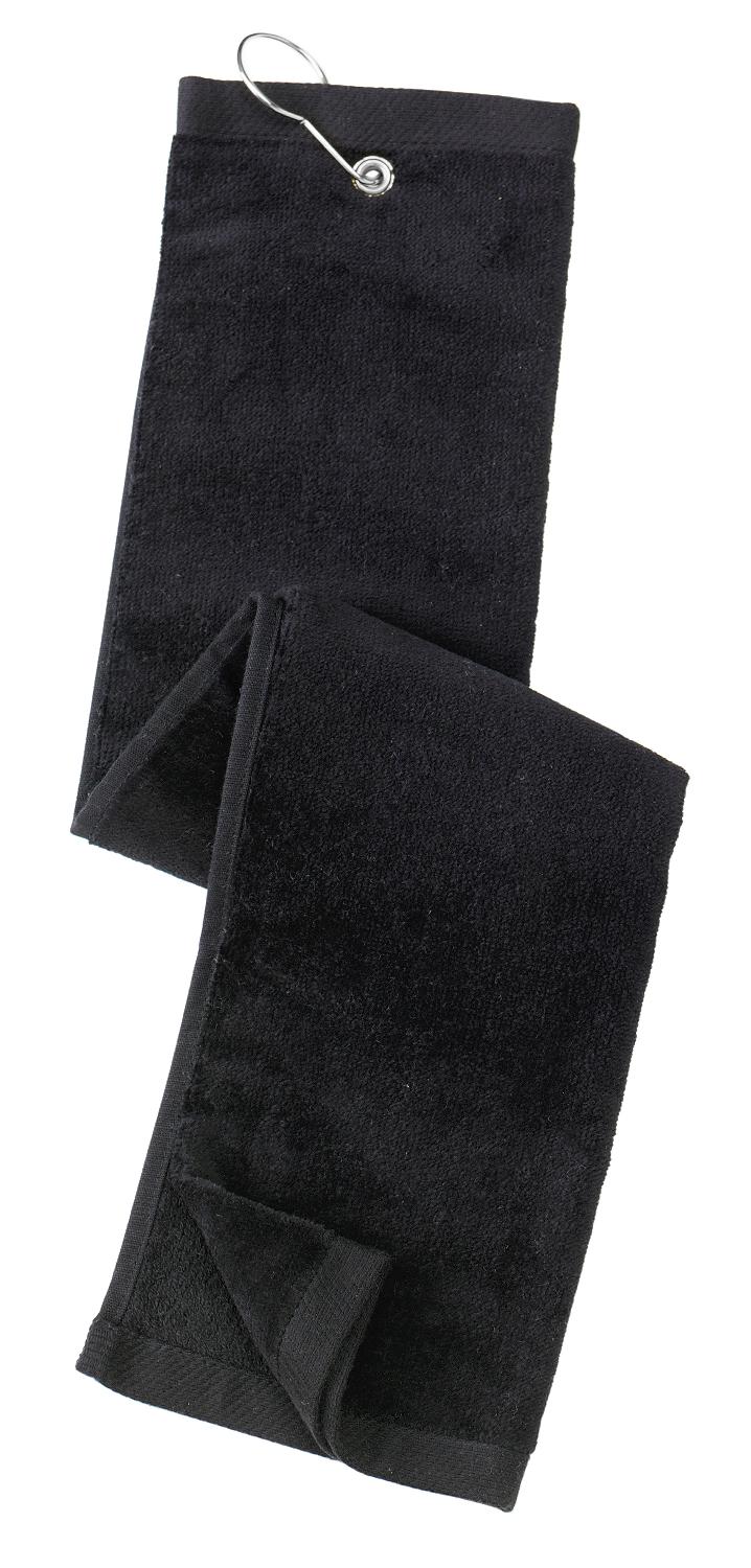 Port Authority Grommeted Tri-Fold Golf Towel.  TW50