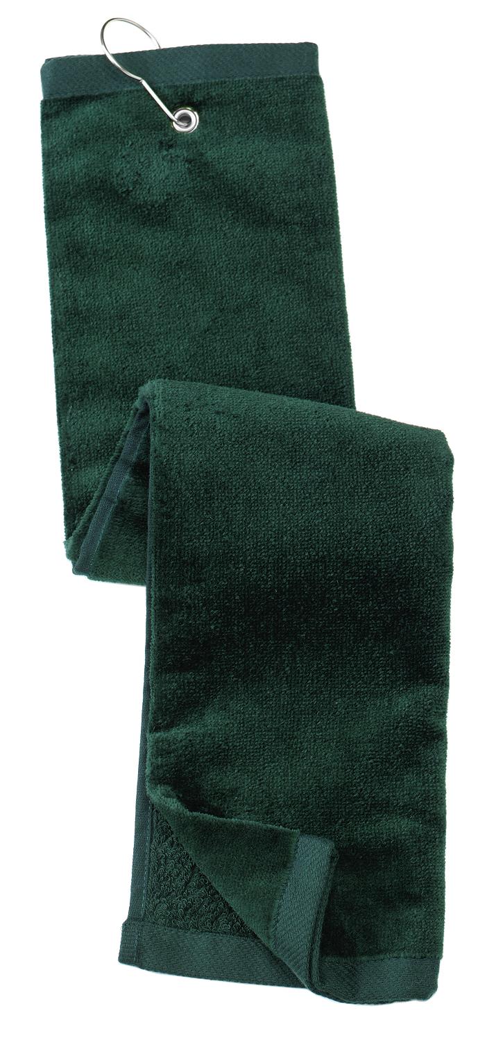 Port Authority Grommeted Tri-Fold Golf Towel.  TW50