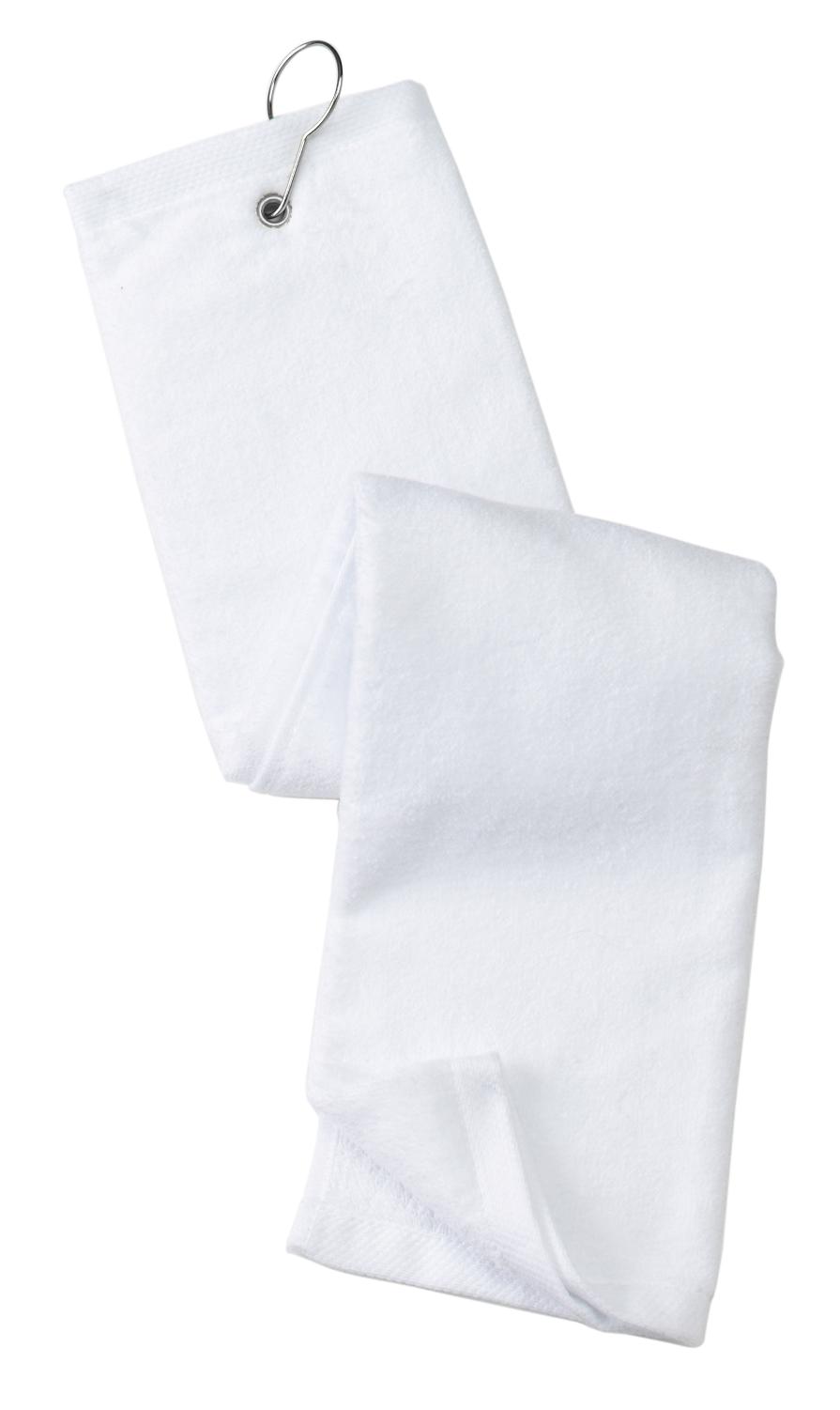 Port Authority Grommeted Tri-Fold Golf Towel.  TW50